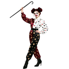 Halloween Dark Circus Joker Jumpsuit Costume Custom For Carnival Masquerade Party