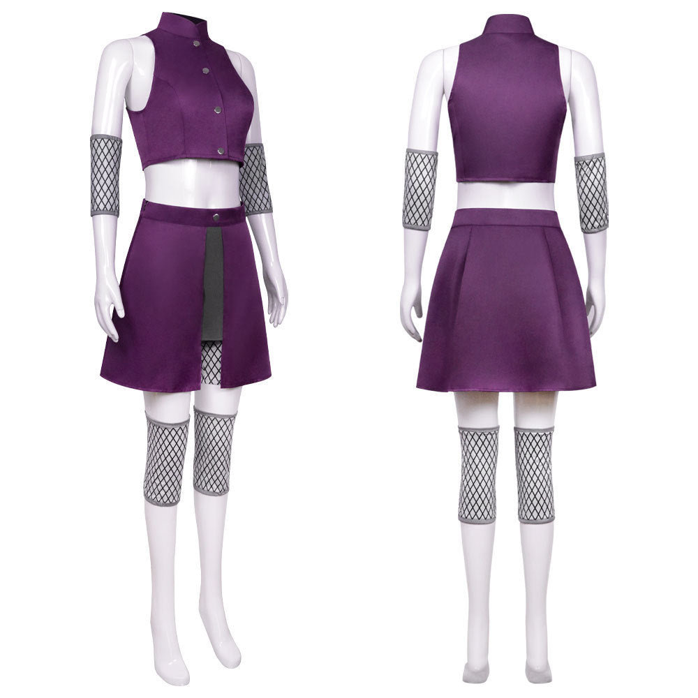 Naruto Shippuden Ino Yamanaka Cosplay Costume Women Full Set Outfit - Halloweez