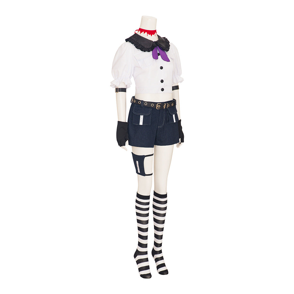 Stocking Cosplay Costume - Full Outfit as Cowgirl Police Officer - Halloweez
