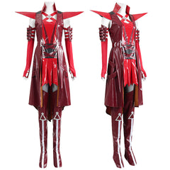 Marvel Rivals Psylocke Red Oni Hunter Cosplay Costume,Custom Made,Halloween&Comic‑Con