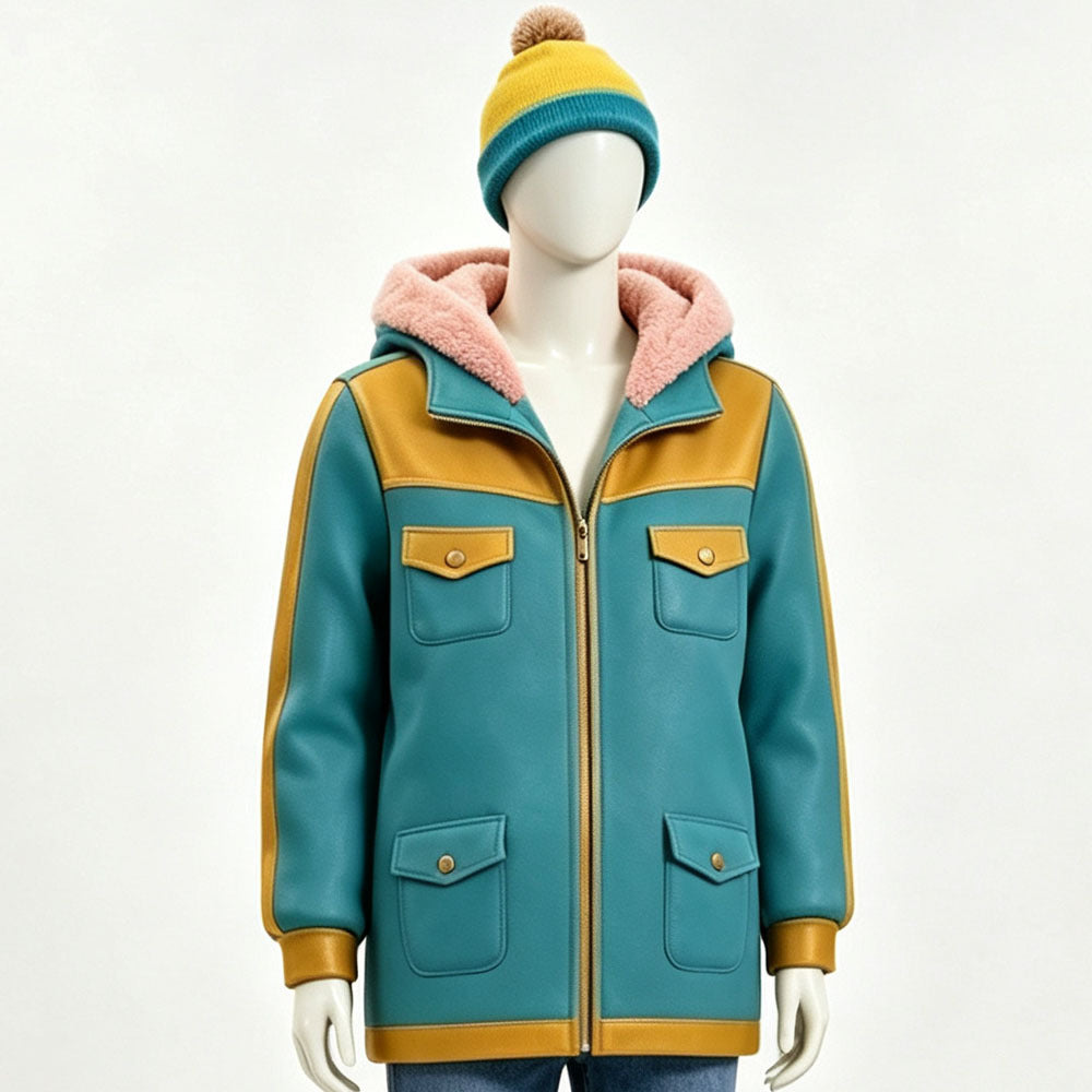 Stranger Things Max Mayfield Cosplay Coat & Beanie,Custom‑Made,Halloween