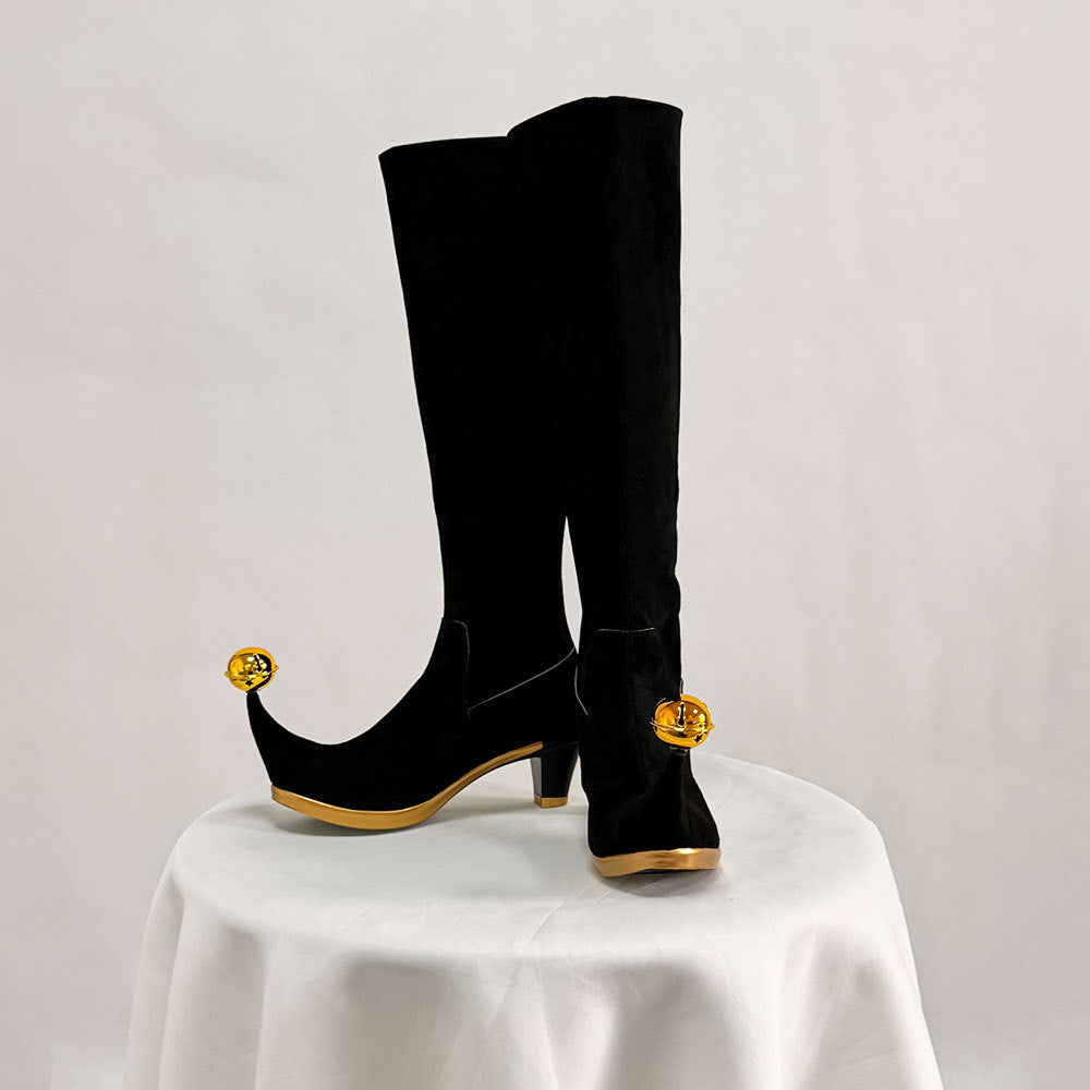Freak Show Circus Pierrot Jester Full Cosplay Set with Heels - Halloweez