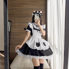 Cute Bear Maid Lolita Cosplay Costume, Custom For Halloween & Comic Con