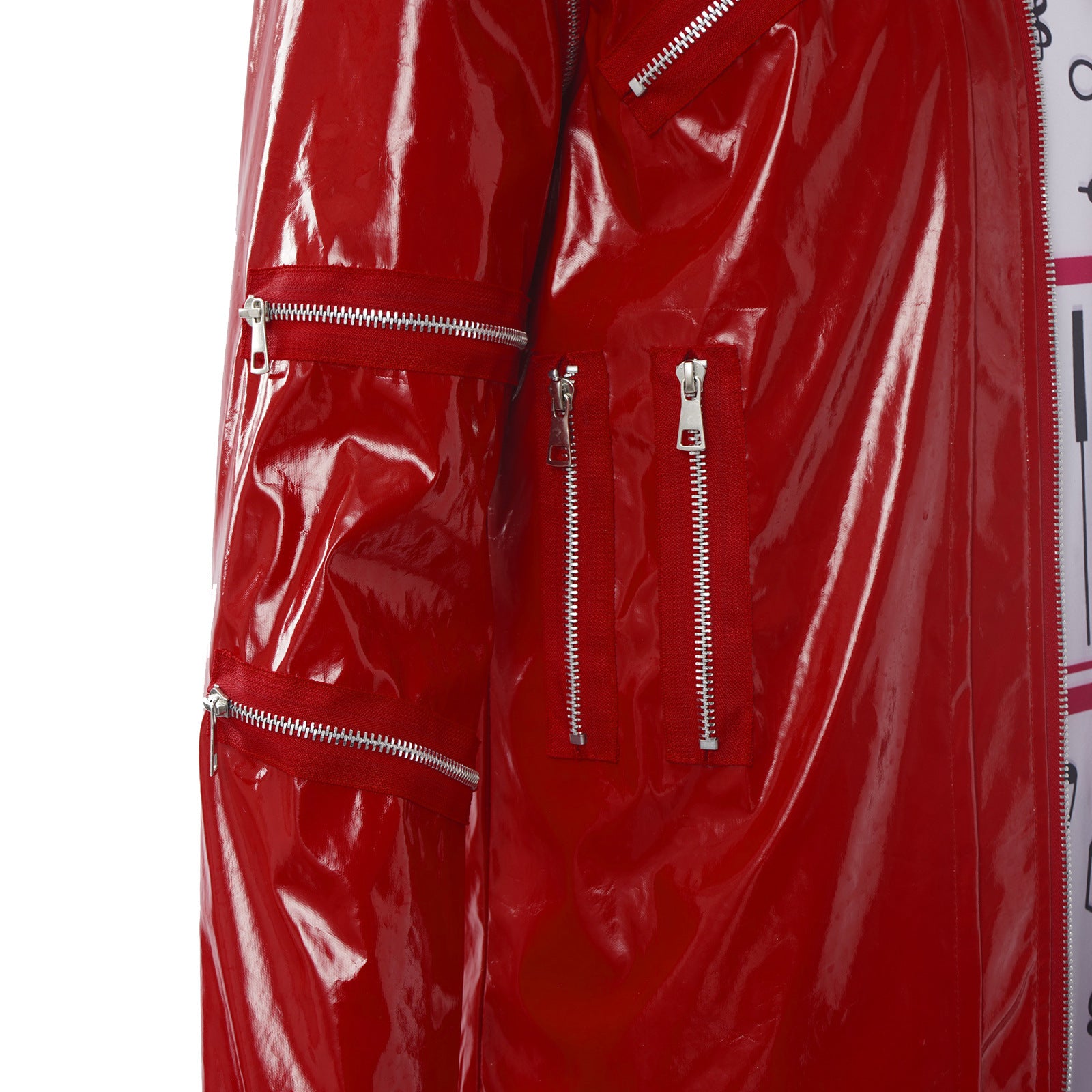 Michael Jackson Iconic Red Suit Cosplay King of Pop Stage Costume Full Set - Halloweez