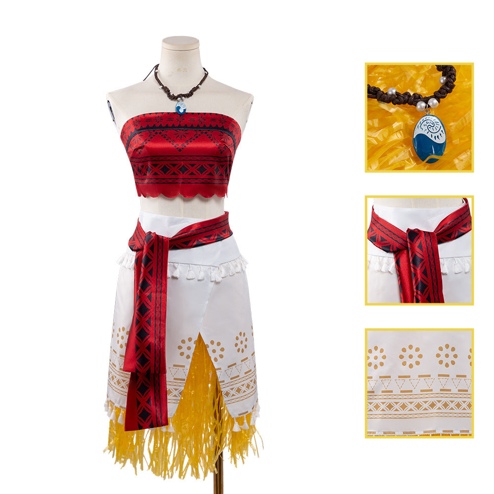 Moana Cosplay Costume Moana Live Action, Custom Halloween Performance Outfit