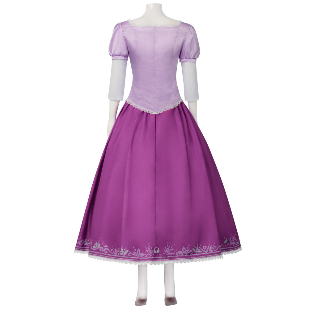 Tangled Rapunzel Cosplay Costume Princess Dress Outfit for Halloween Party Role Play Cosplay - Halloweez