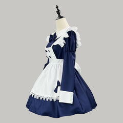 Navy Alice Maid Cosplay Costume, Custom Made for Halloween & Cafe Work