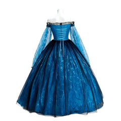 Frankenstein Elizabeth Cosplay Blue Dress For Halloween Stage Show