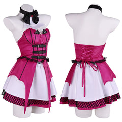 Monster High Draculaura Cosplay Costume Women Vampire Corset Lolita Short Dress Full Set - Halloweez