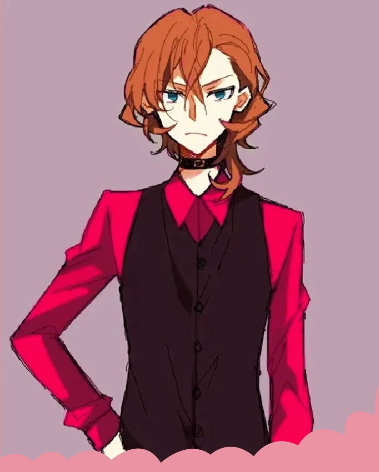 Bungo Stray Dogs BEAST Nakahara Chuuya IF Line Cosplay Costume Slim Waist Full Set Daily Outfit - Halloweez