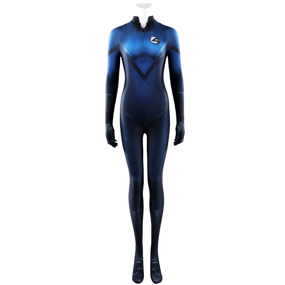 Fantastic Four Invisible Woman Cosplay Bodysuit, Custom‑Made for Halloween & Comic Con