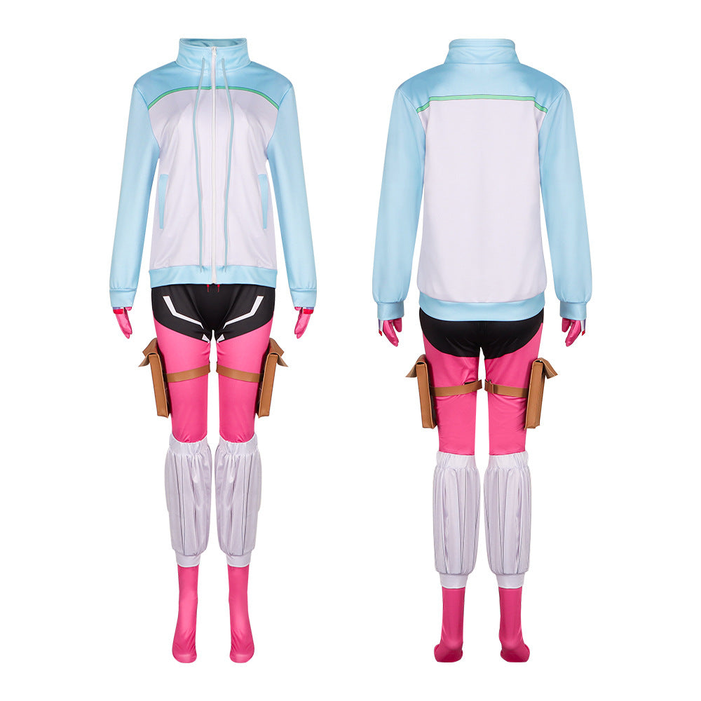 Ayame Momochi Cosplay Jumpsuit | I'm Living with an Otaku NEET Kunoichi Tight Bodysuit - Halloweez