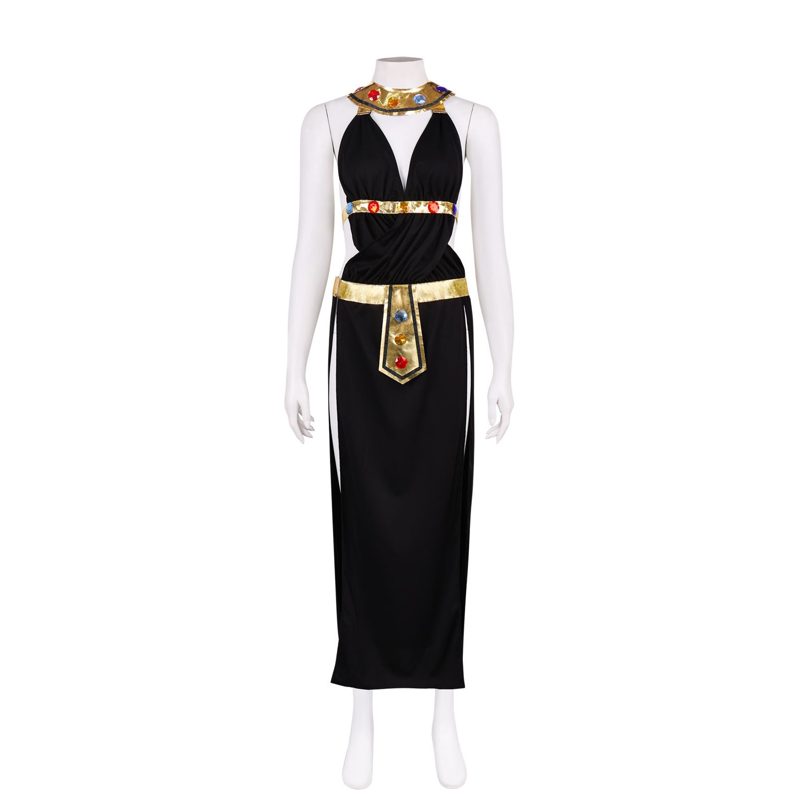 Cleopatra Athena Greek Goddess Dress Princess Party Evening Cosplay Costume - Halloweez