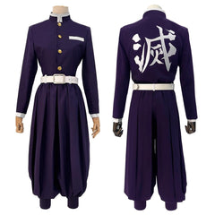 Demon Slayer Embroidery Purple Hashira Uniform Cosplay Costume Custom Halloween Con