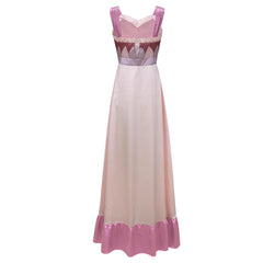 Wicked Glinda Pink White Camisole Nightgown Stage Cosplay Costume Outfit - Halloweez