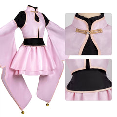 Cardcaptor Sakura Cosplay Costume Pink Taoist Style Anime Full Set Outfit for Women - Halloweez