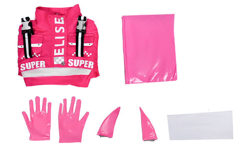Goddess of Victory: NIKKE Alice Pink Tight Jumpsuit Cosplay Costume - Halloweez
