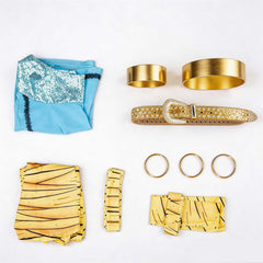 Monster High Cleo de Nile Cosplay Costume Halloween Roleplay Full Outfit for Fans - Halloweez