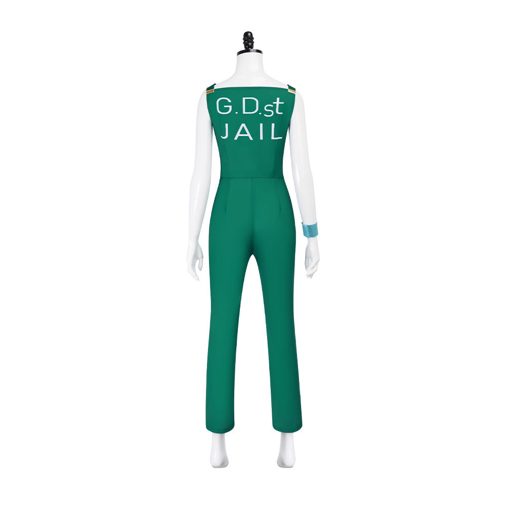 JoJo's Bizarre Adventure Stone Ocean Foo Fighters Green Overalls Cosplay Costume - Halloweez