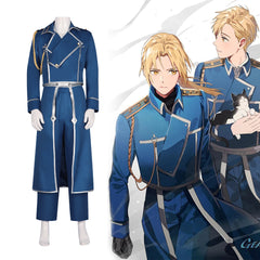 Fullmetal Alchemist Roy Mustang Cosplay Uniform Custom for Expo Halloween Show