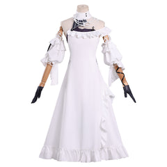 Wuthering Waves Fololo White Dress Cosplay Costume Custom for Convention Halloween