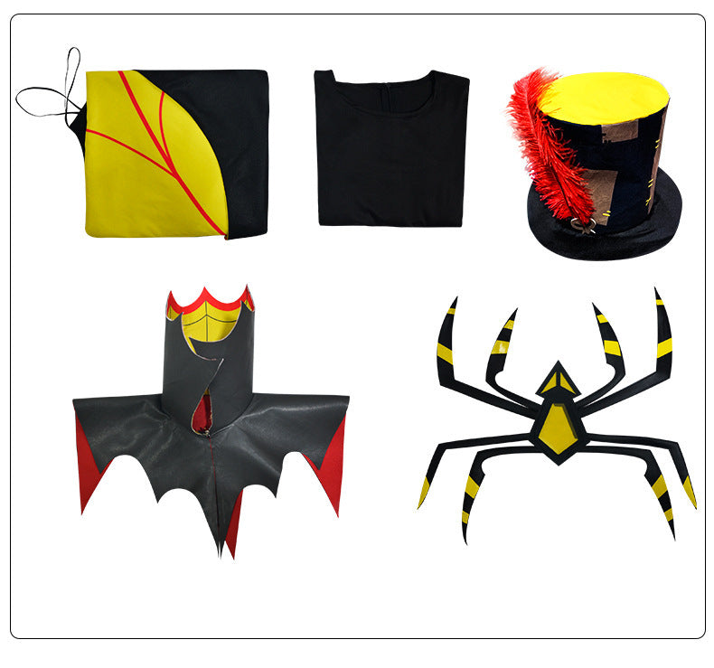 Hazbin Hotel Zestial Sinner Overlord Cosplay Cloak Halloween Costume - Halloweez