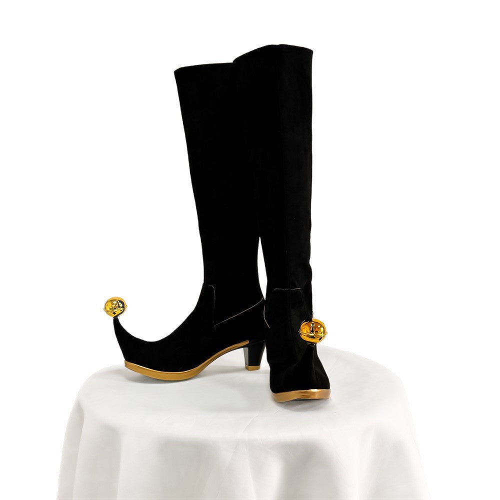 Freak Show Circus Pierrot Jester Full Cosplay Set with Heels - Halloweez