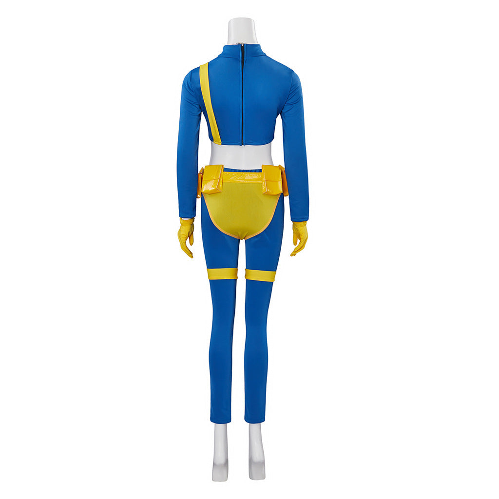 1997 X-Men Cyclops Full Bodysuit, Marvel Superhero Cosplay Costume, Scott Summers Performance Jumpsuit for Halloween Party - Halloweez