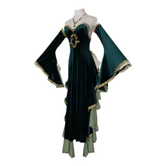 Code Geass C.C. Dark Green Court Dress Custom Cosplay Costume