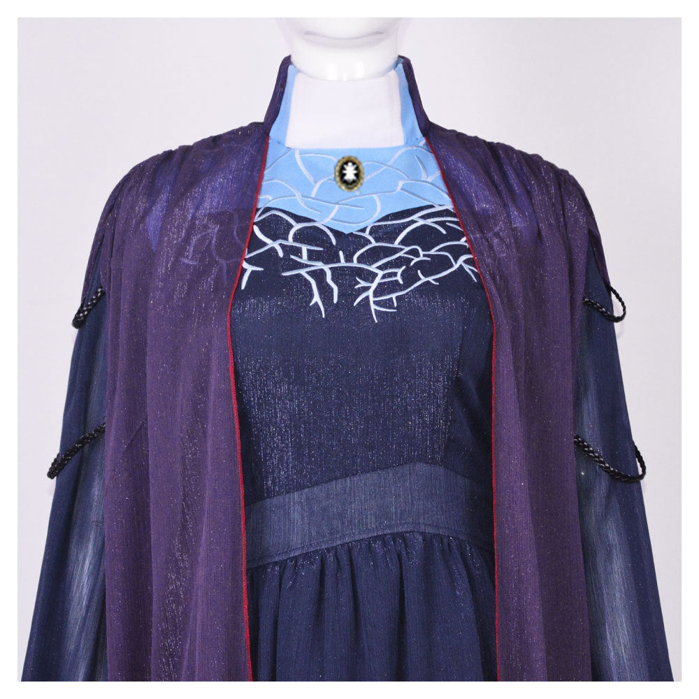 WandaVision Agatha Harkness Cosplay Costume Scarlet Witch Mentor Women Dress In Stock - Halloweez