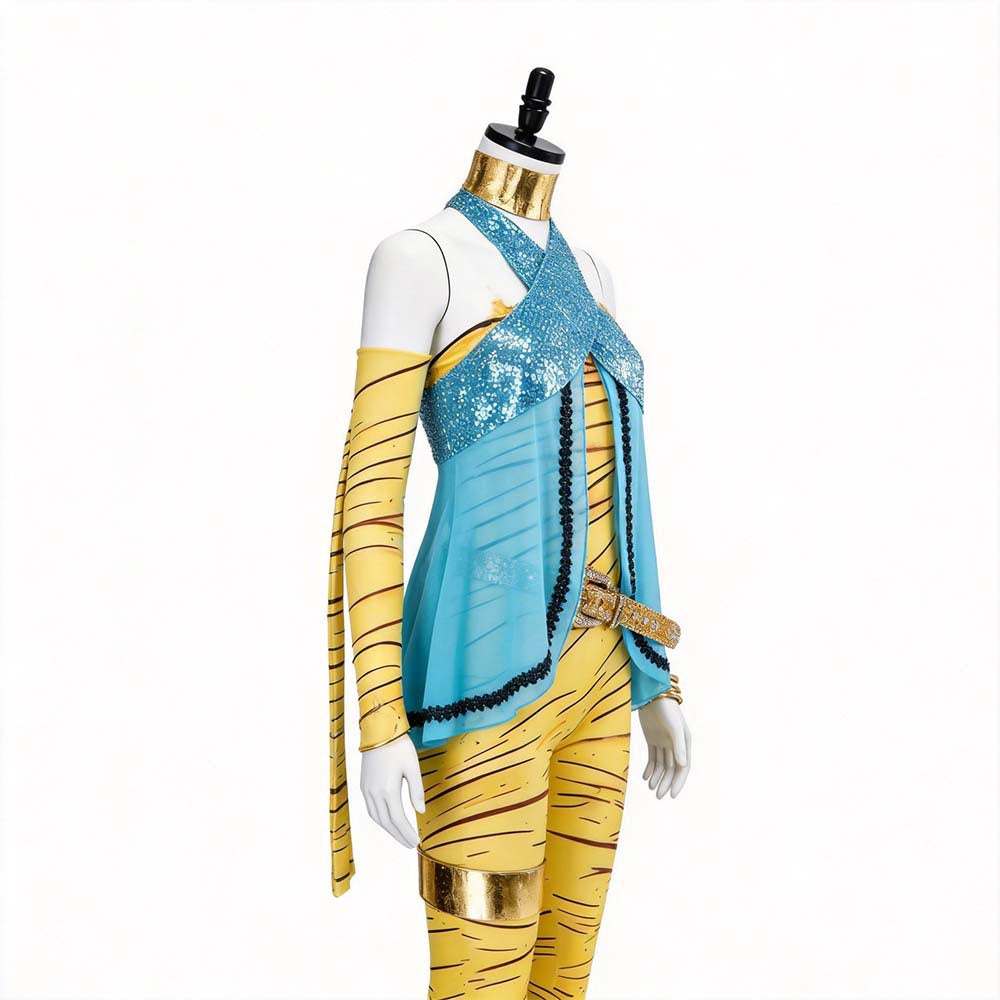Monster High Cleo de Nile Cosplay Costume Halloween Roleplay Full Outfit for Fans - Halloweez