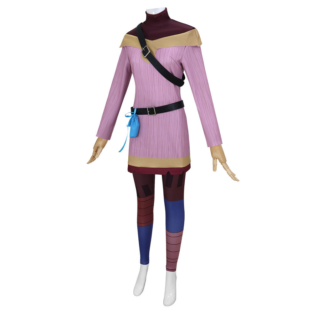 Tangled Cassandra Cosplay Costume Princess Royal Guard Outfit for Halloween - Halloweez