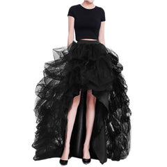 Maleficent Cosplay Tulle Skirt, Custom High Waist Skirt for Halloween Comic Con