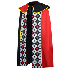 Alice in Wonderland Queen of Hearts Cape Cosplay Costume For Halloween Party