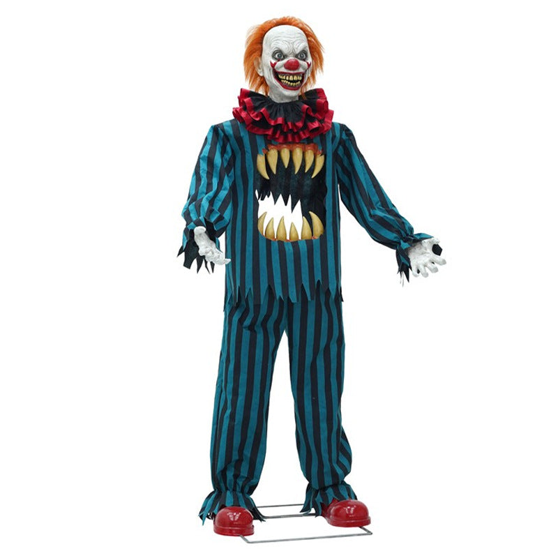 Scary Hollow‑Out Clown Cosplay Costume, Custom Made for Halloween Horror Theme Events