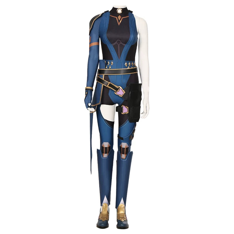 Valorant Reyna Cosplay Full Set, Game Character Reyna Costume Women, Halloween Party Outfit Full Cosplay Suit - Halloweez