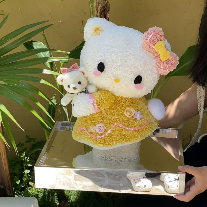 Adorno de rosa eterna de Hello Kitty para Halloween: un regalo de Navidad exquisito