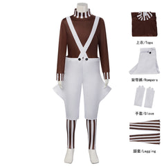 Oompa Loompa Cosplay Costume for Halloween Party & Comic‑Con Event