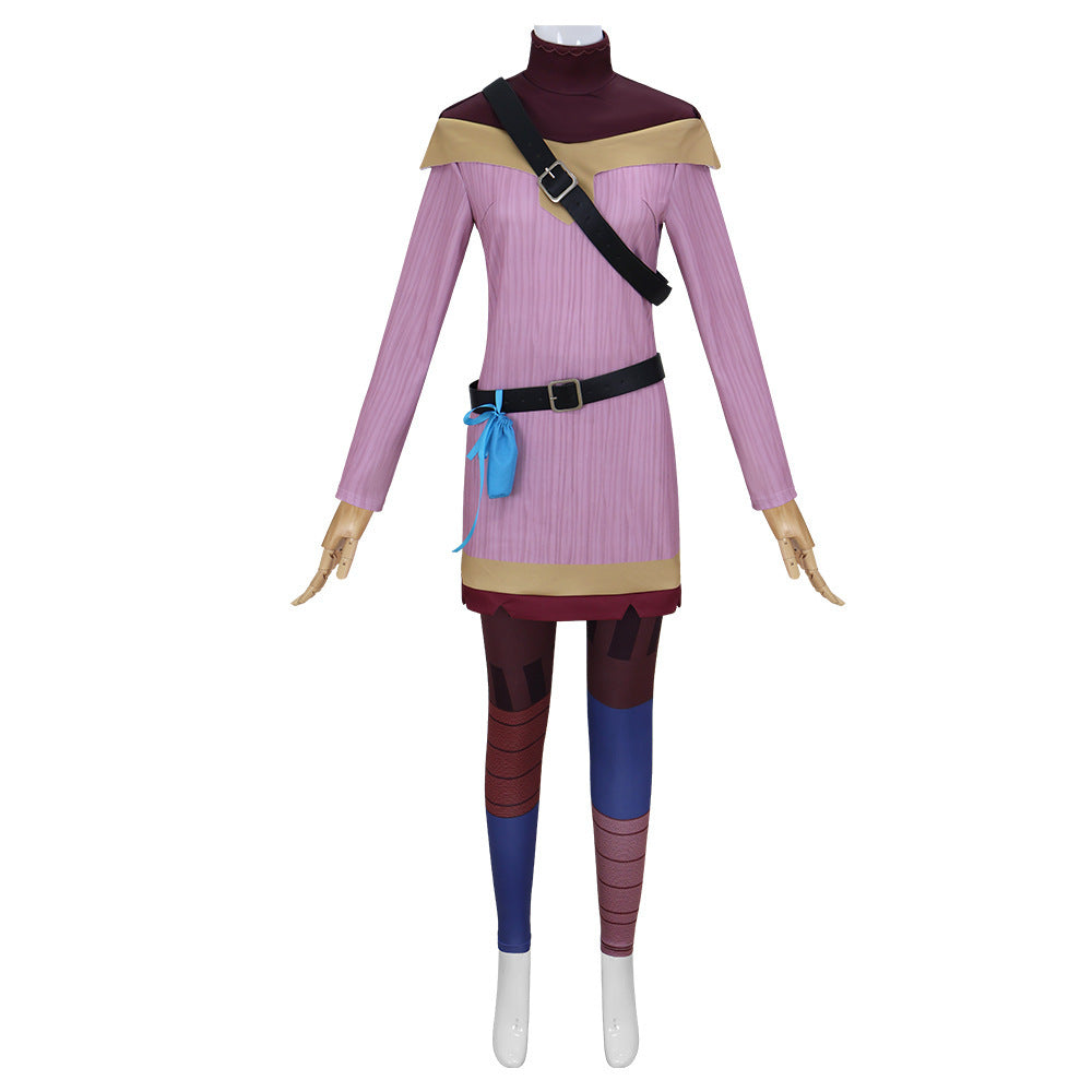 Tangled Cassandra Cosplay Costume Princess Royal Guard Outfit for Halloween - Halloweez
