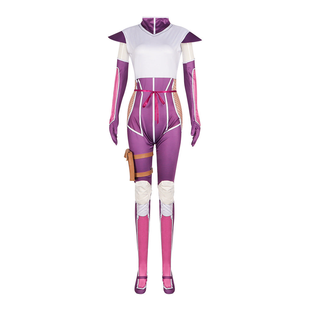 Ayame Momochi Cosplay Jumpsuit | I'm Living with an Otaku NEET Kunoichi Tight Bodysuit - Halloweez