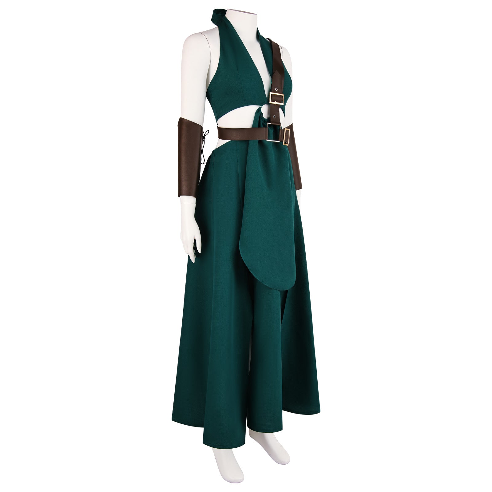 Game of Thrones Missandei Cosplay Dress, Halter Backless Design, Medieval Fantasy Character Dress, Cosplay Costume for Party and Role Play - Halloweez