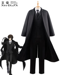 Bungo Stray Dogs Osamu Dazai Cosplay Costume Anime Outfit for Halloween Party Role Play - Halloweez