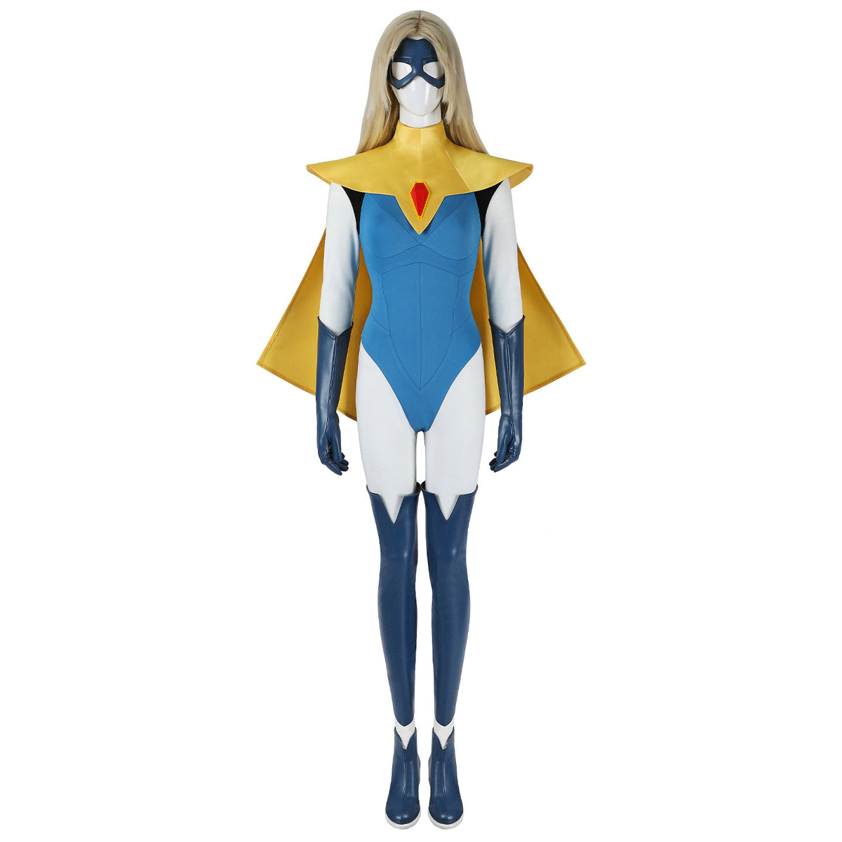 Super Hero Dispatch Center Golden Radiance Cosplay Costume, Custom‑Made for Comic‑Con & Halloween