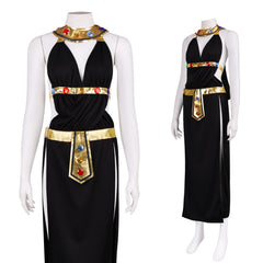 Cleopatra Athena Greek Goddess Dress Princess Party Evening Cosplay Costume - Halloweez