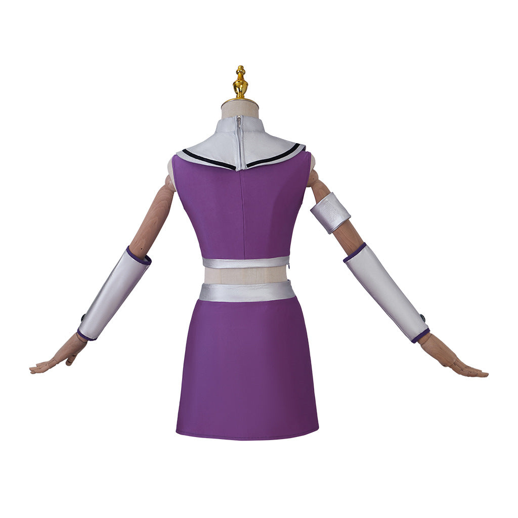 Teen Titans Starfire Cosplay Costume, Premium Custom for Comic Con Halloween - Halloweez