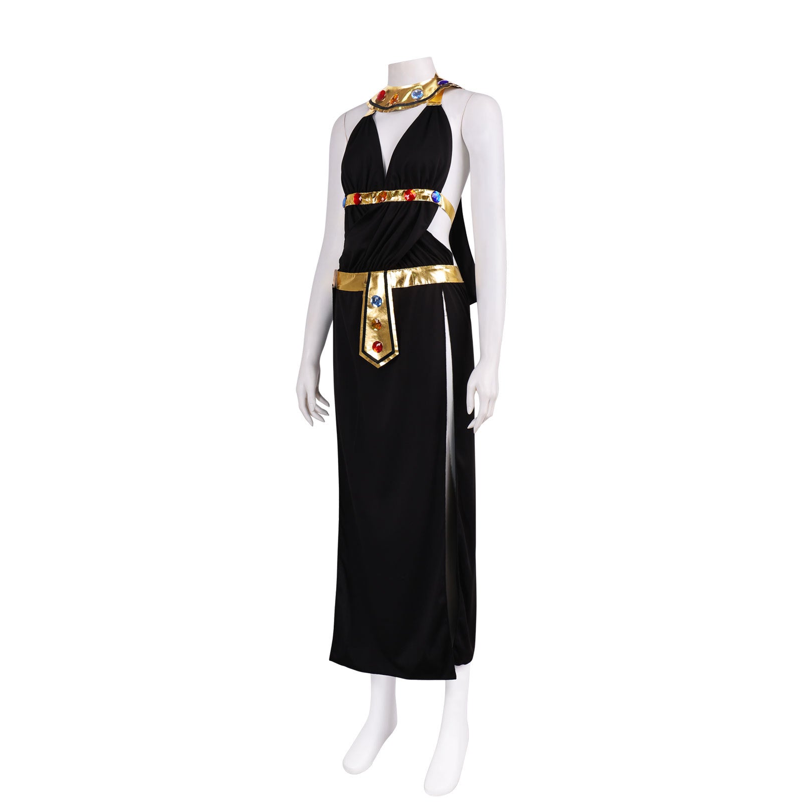 Cleopatra Athena Greek Goddess Dress Princess Party Evening Cosplay Costume - Halloweez
