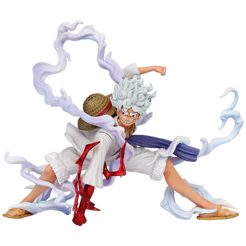 Halloweez One Piece Gear 5 Nika Luffy Action Figure - Premium Anime PVC Toy for Collectors