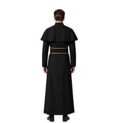 Men Priest Pastor Cosplay Costume, Custom Robe for Halloween & Themed Party