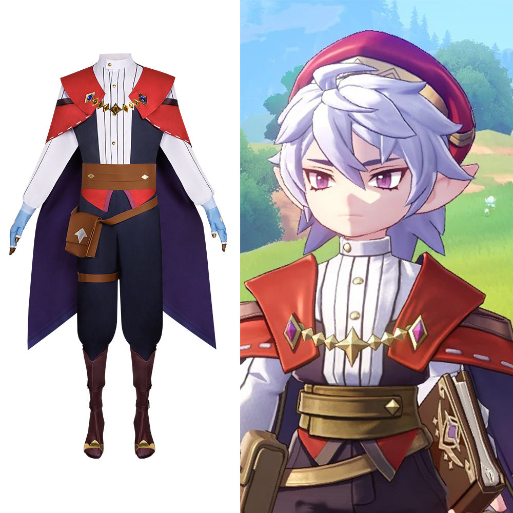 Roco Kingdom: World Enzo Black Wizard Cosplay Costume