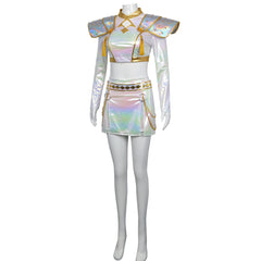 Demon Hunters Zoe & Mila Lumi White Stage Outfit Cosplay Costume
